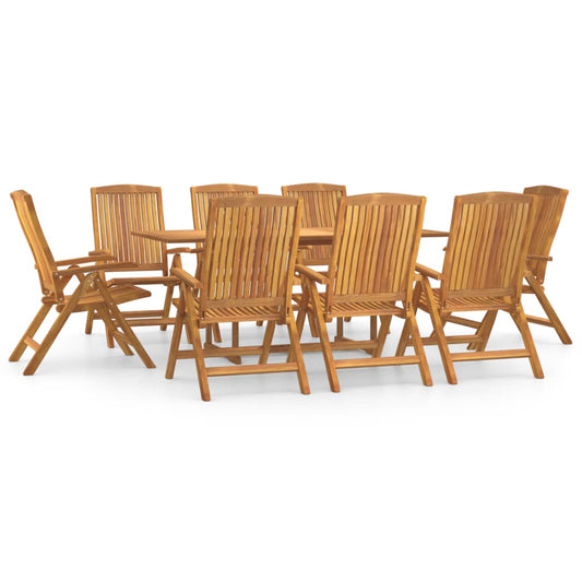 9 Piece Garden Dining Set Solid Wood Teak 9 Piece Garden Dining Set Solid Wood Teak