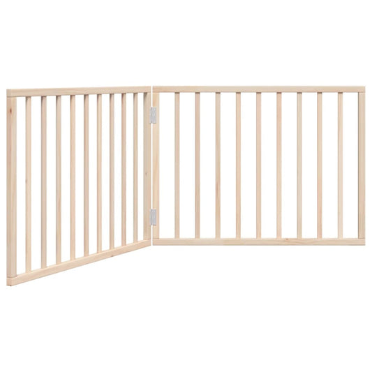Dog Gate Foldable 2 Panels 160 cm Poplar Wood Dog Gate Foldable 2 Panels 160 cm Poplar Wood