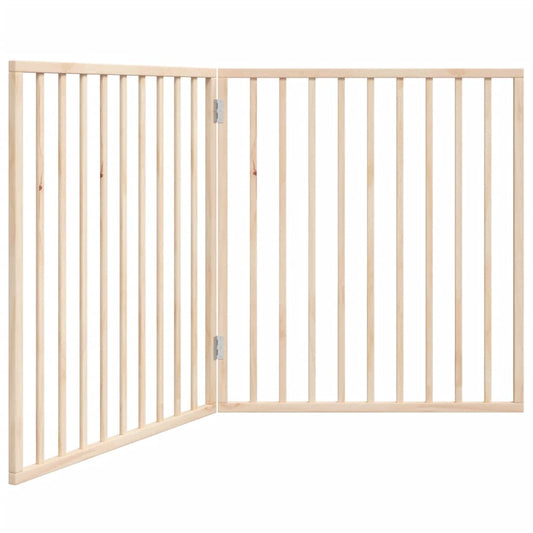Dog Gate Foldable 2 Panels 160 cm Poplar Wood Dog Gate Foldable 2 Panels 160 cm Poplar Wood