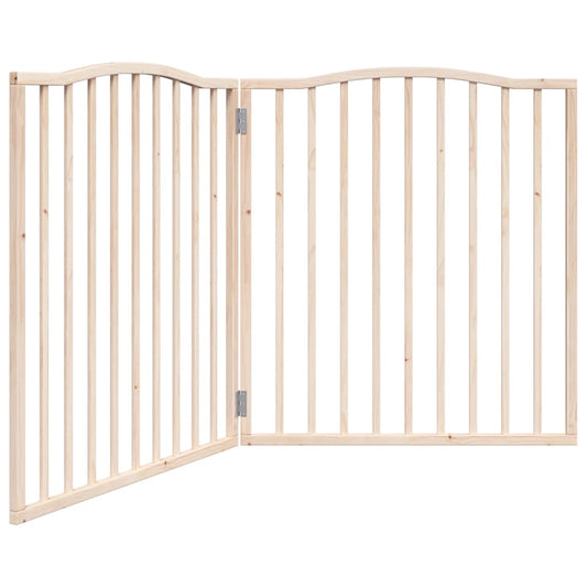 Dog Gate Foldable 2 Panels 160 cm Poplar Wood Dog Gate Foldable 2 Panels 160 cm Poplar Wood