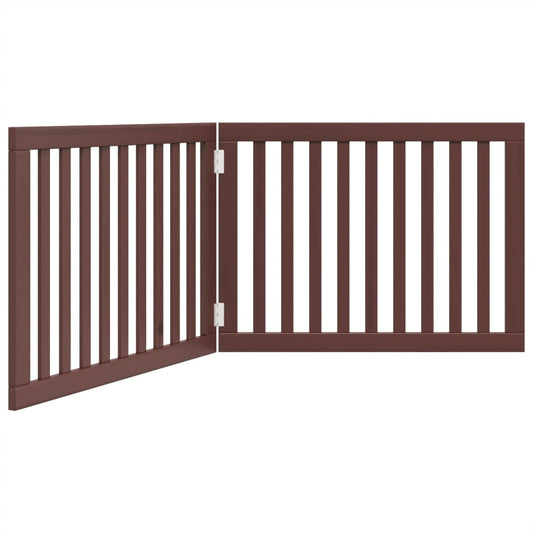 Dog Gate Foldable 2 Panels Brown 160 cm Poplar Wood Dog Gate Foldable 2 Panels Brown 160 cm Poplar Wood