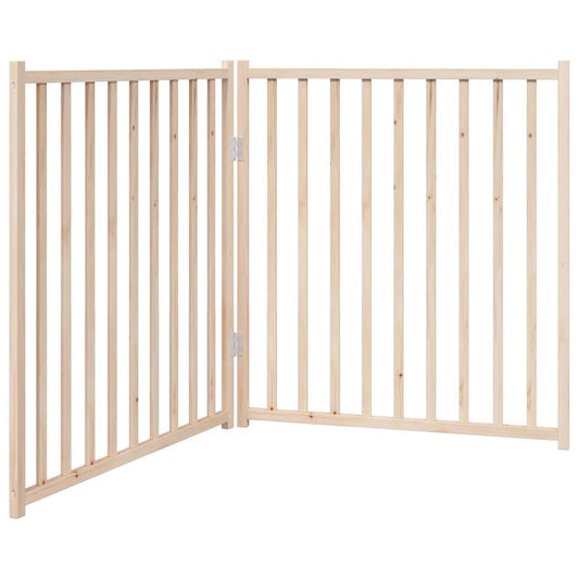 Dog Gate Foldable 2 Panels 160 cm Solid Wood Fir Dog Gate Foldable 2 Panels 160 cm Solid Wood Fir