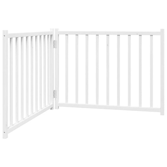 Dog Gate Foldable 2 Panels White 160 cm Solid Wood Fir Dog Gate Foldable 2 Panels White 160 cm Solid Wood Fir