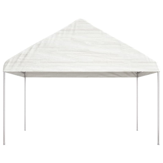 Gazebo with Roof White 4.08x2.23x3.22 m Polyethylene Gazebo with Roof White 4.08x2.23x3.22 m Polyethylene