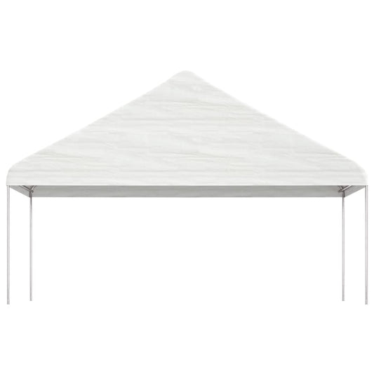 Gazebo with Roof White 5.88x2.23x3.75 m Polyethylene Gazebo with Roof White 5.88x2.23x3.75 m Polyethylene