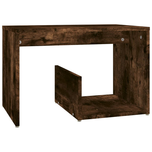 Side Table Smoked Oak 59x36x38 cm Engineered Wood Side Table Smoked Oak 59x36x38 cm Engineered Wood