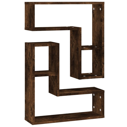 Wall Shelves 2 pcs Smoked Oak 50x15x50 cm Engineered Wood Wall Shelves 2 pcs Smoked Oak 50x15x50 cm Engineered Wood