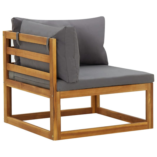 Sectional Corner Sofas 2 pcs with Cushions Solid Wood Acacia Sectional Corner Sofas 2 pcs with Cushions Solid Wood Acacia