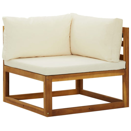 Sectional Corner Sofas 2 pcs with Cushions Solid Wood Acacia Sectional Corner Sofas 2 pcs with Cushions Solid Wood Acacia