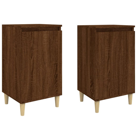 Bedside Cabinets 2 pcs Brown Oak 40x35x70 cm Engineered Wood Bedside Cabinets 2 pcs Brown Oak 40x35x70 cm Engineered Wood