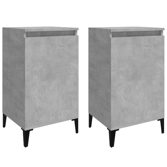 Bedside Cabinets 2 pcs Concrete Grey 40x35x70 cm Engineered Wood Bedside Cabinets 2 pcs Concrete Grey 40x35x70 cm Engineered Wood