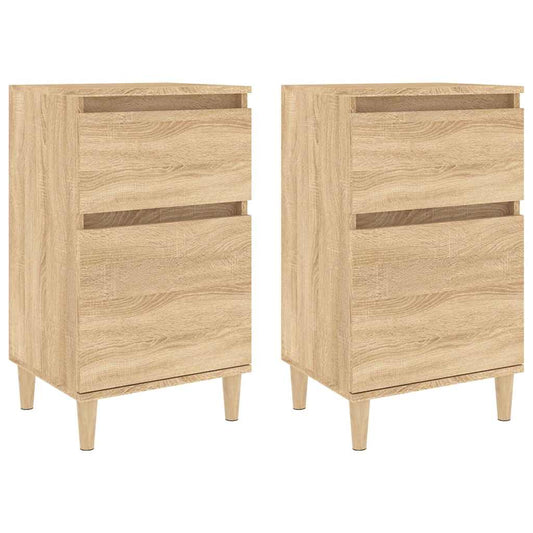 Bedside Cabinets 2 pcs Sonoma Oak 40x35x70 cm Bedside Cabinets 2 pcs Sonoma Oak 40x35x70 cm