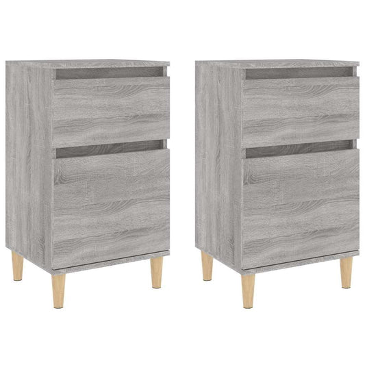 Bedside Cabinets 2 pcs Grey Sonoma 40x35x70 cm Bedside Cabinets 2 pcs Grey Sonoma 40x35x70 cm
