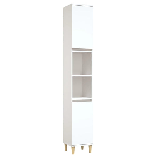 Bathroom Cabinet White 30x30x190 cm Engineered Wood Bathroom Cabinet White 30x30x190 cm Engineered Wood