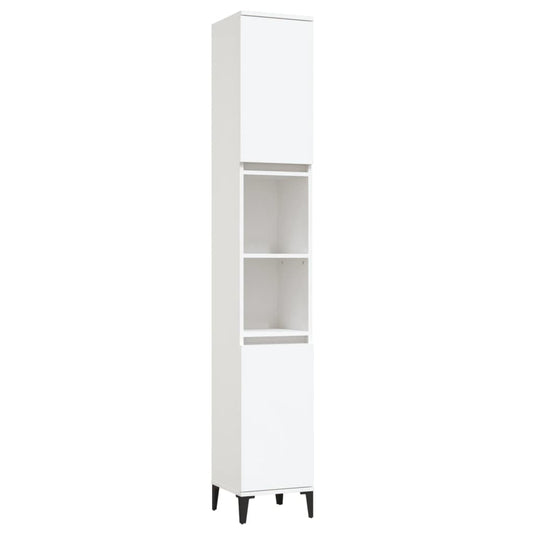 Bathroom Cabinet White 30x30x190 cm Engineered Wood Bathroom Cabinet White 30x30x190 cm Engineered Wood