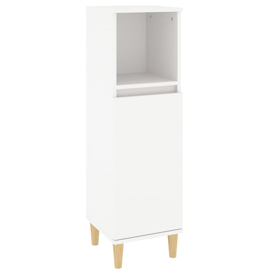 Bathroom Cabinet White 30x30x100 cm Engineered Wood Bathroom Cabinet White 30x30x100 cm Engineered Wood