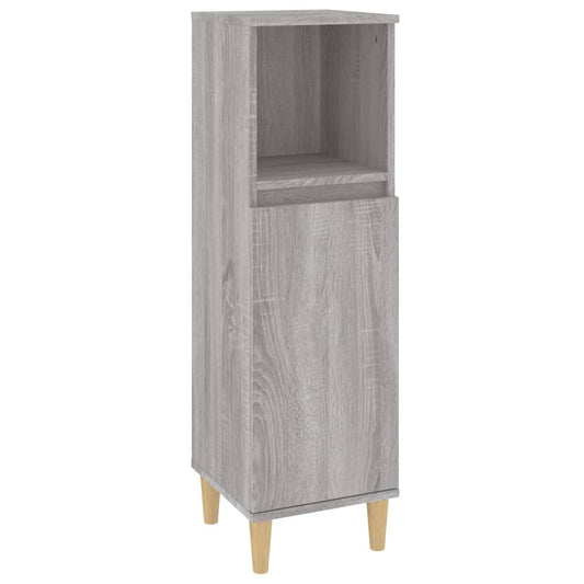 Bathroom Cabinet Grey Sonoma 30x30x100 cm Engineered Wood Bathroom Cabinet Grey Sonoma 30x30x100 cm Engineered Wood