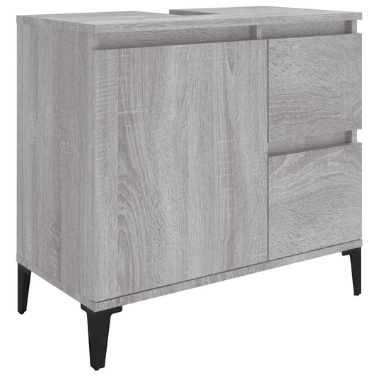 Bathroom Cabinet | Grey Sonoma | Engineered Wood, Metal | Standard Bathroom Cabinet | Grey Sonoma | Engineered Wood, Metal | Standard