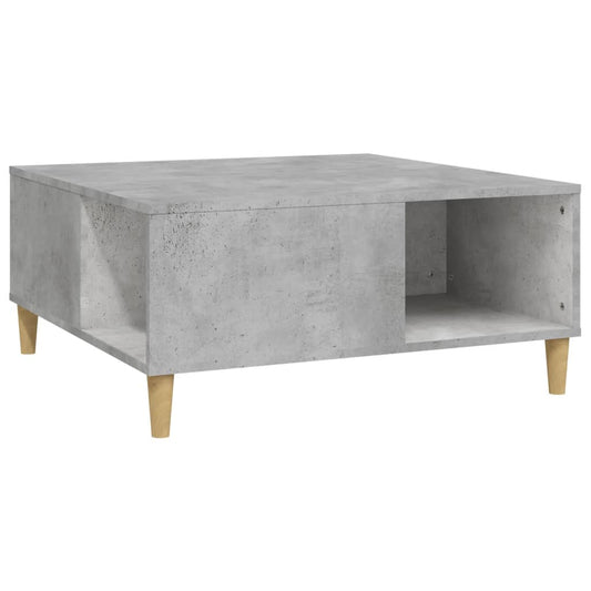 Coffee Table Concrete Grey 80x80x36.5 cm Engineered Wood Coffee Table Concrete Grey 80x80x36.5 cm Engineered Wood