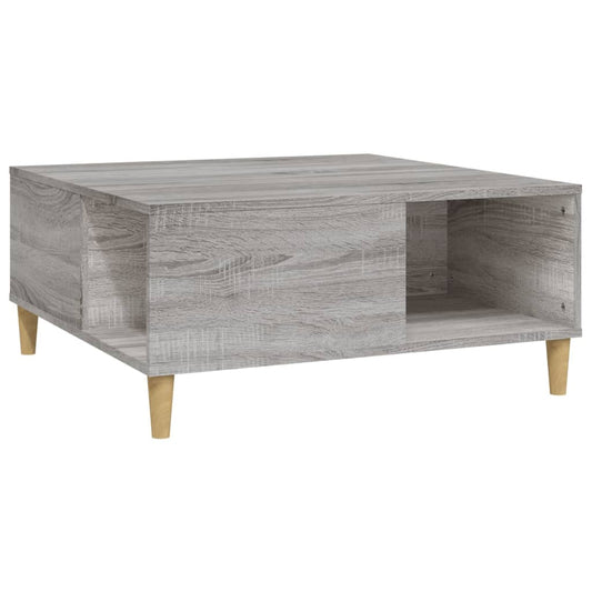 Coffee Table Grey Sonoma 80x80x36.5 cm Engineered Wood Coffee Table Grey Sonoma 80x80x36.5 cm Engineered Wood