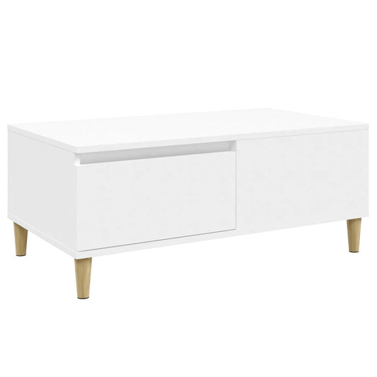 Coffee Table White 90x50x36.5 cm Engineered Wood Coffee Table White 90x50x36.5 cm Engineered Wood