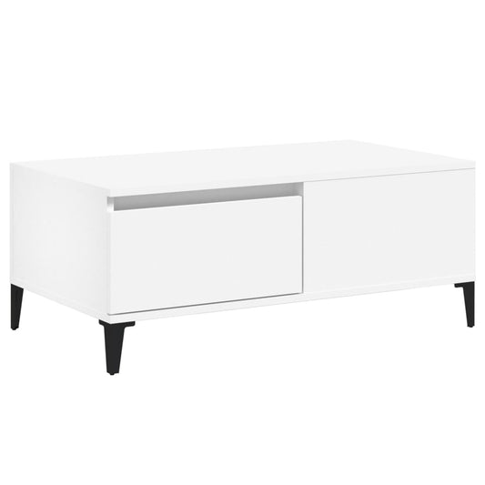 Coffee Table White 90x50x36.5 cm Engineered Wood Coffee Table White 90x50x36.5 cm Engineered Wood