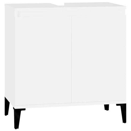 Sink Cabinet White 58x33x60 cm Engineered Wood Sink Cabinet White 58x33x60 cm Engineered Wood