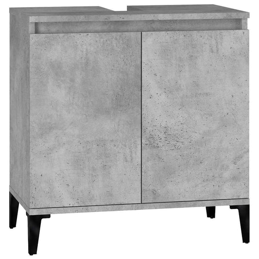 Sink Cabinet Concrete Grey 58x33x60 cm Engineered Wood Sink Cabinet Concrete Grey 58x33x60 cm Engineered Wood