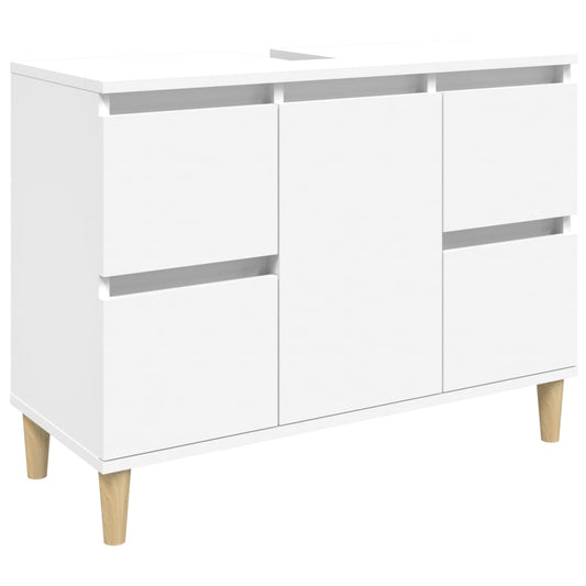 Sink Cabinet White 80x33x60 cm Engineered Wood Sink Cabinet White 80x33x60 cm Engineered Wood