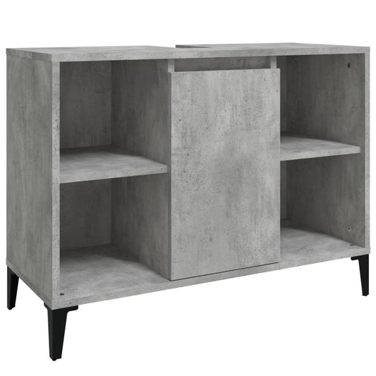 Sink Cabinet Concrete Grey 80x33x60 cm Engineered Wood Sink Cabinet Concrete Grey 80x33x60 cm Engineered Wood