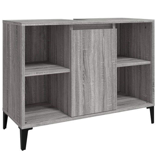 Sink Cabinet Grey Sonoma 80x33x60 cm Engineered Wood Sink Cabinet Grey Sonoma 80x33x60 cm Engineered Wood