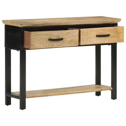 Console Table 110x30x75 cm Solid Rough Wood Mango Console Table 110x30x75 cm Solid Rough Wood Mango