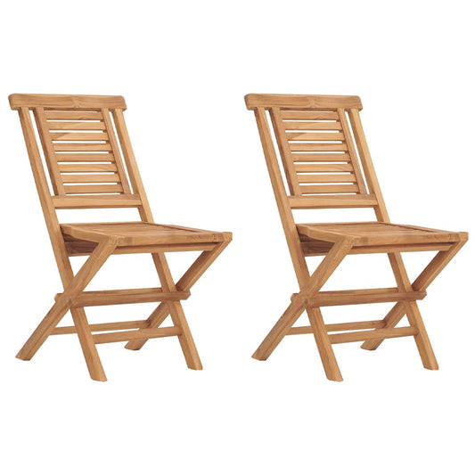 Folding Garden Chair | Set of 2 | Teak | Solid teak wood | Standard Folding Garden Chair | Set of 2 | Teak | Solid teak wood | Standard