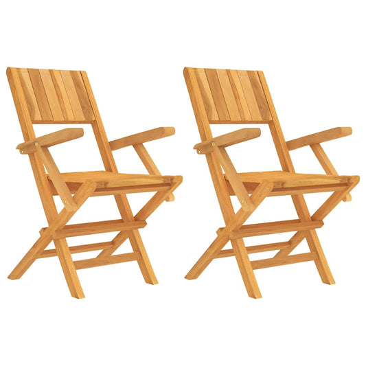 Folding Garden Chairs 2 pcs 55x61x90 cm Solid Wood Teak Folding Garden Chairs 2 pcs 55x61x90 cm Solid Wood Teak