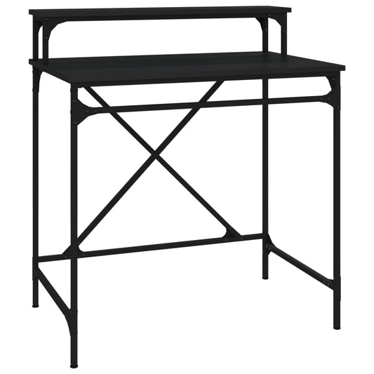 Desk Black 80x50x90 cm Engineered Wood and Iron Desk Black 80x50x90 cm Engineered Wood and Iron