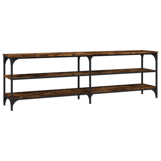 TV Cabinet Smoked Oak 160x30x50 cm Engineered Wood TV Cabinet Smoked Oak 160x30x50 cm Engineered Wood