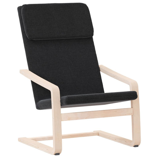 Relaxing Chair Black Fabric Relaxing Chair Black Fabric