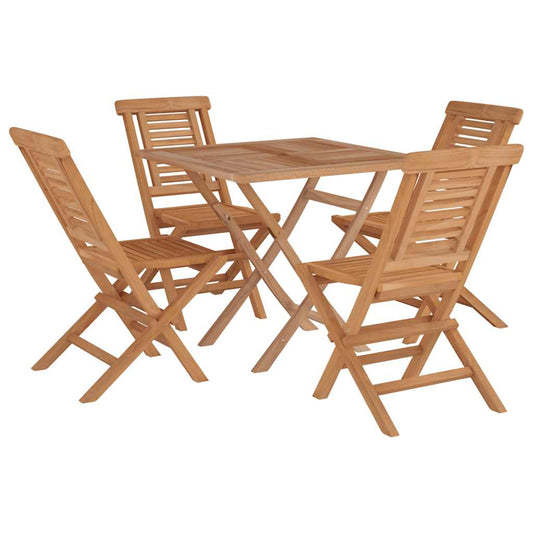 5 Piece Garden Dining Set Solid Wood Teak 5 Piece Garden Dining Set Solid Wood Teak
