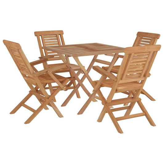 5 Piece Garden Dining Set Solid Wood Teak 5 Piece Garden Dining Set Solid Wood Teak