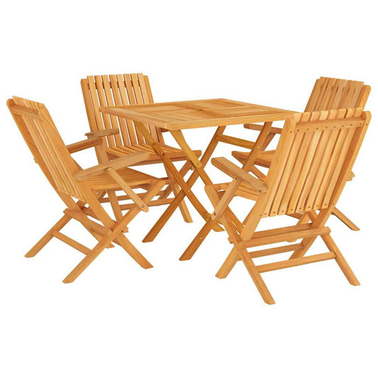 5 Piece Garden Dining Set Solid Wood Teak 5 Piece Garden Dining Set Solid Wood Teak