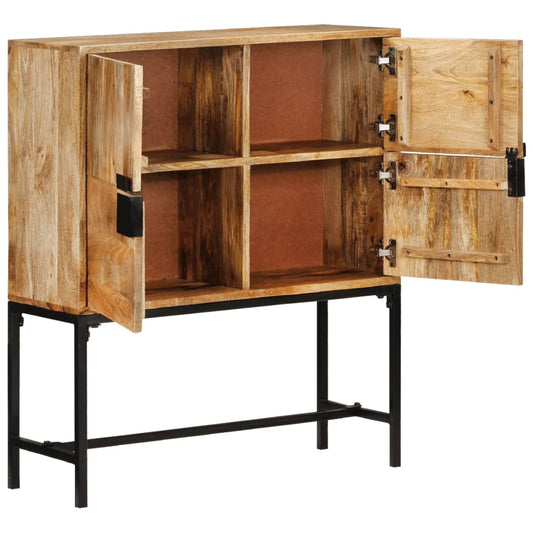 Highboard 80x30x95 cm Solid Rough Wood Mango Highboard 80x30x95 cm Solid Rough Wood Mango