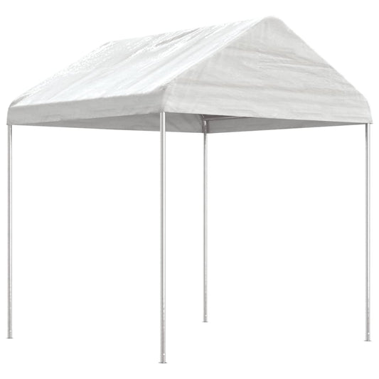 Gazebo with Roof White 8.92x2.28x2.69 m Polyethylene Gazebo with Roof White 8.92x2.28x2.69 m Polyethylene