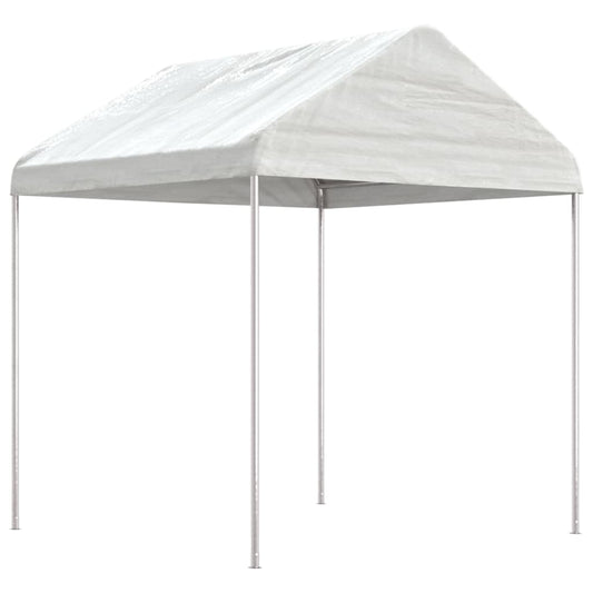 Gazebo with Roof White 13.38x2.28x2.69 m Polyethylene Gazebo with Roof White 13.38x2.28x2.69 m Polyethylene
