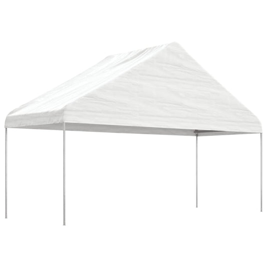 Gazebo with Roof White 6,69x5,88x3,75 m Polyethylene Gazebo with Roof White 6,69x5,88x3,75 m Polyethylene