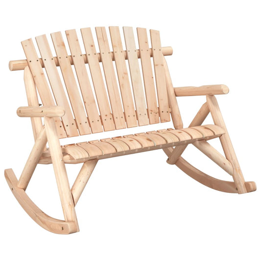 2-Seater Garden Rocking Bench 123x96x102 cm Solid Wood Spruce 2-Seater Garden Rocking Bench 123x96x102 cm Solid Wood Spruce