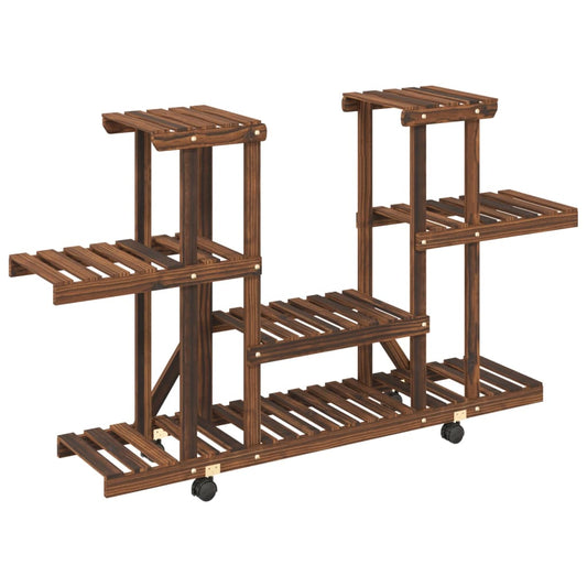 Flower Stand with Wheels 110x25x78 cm Solid Wood Fir Flower Stand with Wheels 110x25x78 cm Solid Wood Fir