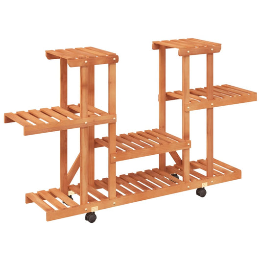 Flower Stand with Wheels 110x25x78 cm Solid Wood Fir Flower Stand with Wheels 110x25x78 cm Solid Wood Fir