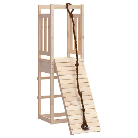 Playhouse with Climbing Wall Solid Wood Pine Playhouse with Climbing Wall Solid Wood Pine