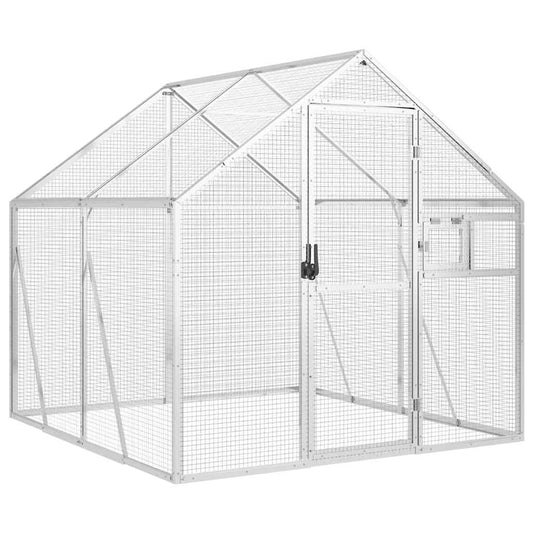 Aviary Silver 1.79x2x1.85 m Aluminium Aviary Silver 1.79x2x1.85 m Aluminium
