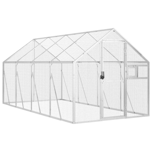 Aviary Silver 1.79x4x1.85 m Aluminium Aviary Silver 1.79x4x1.85 m Aluminium